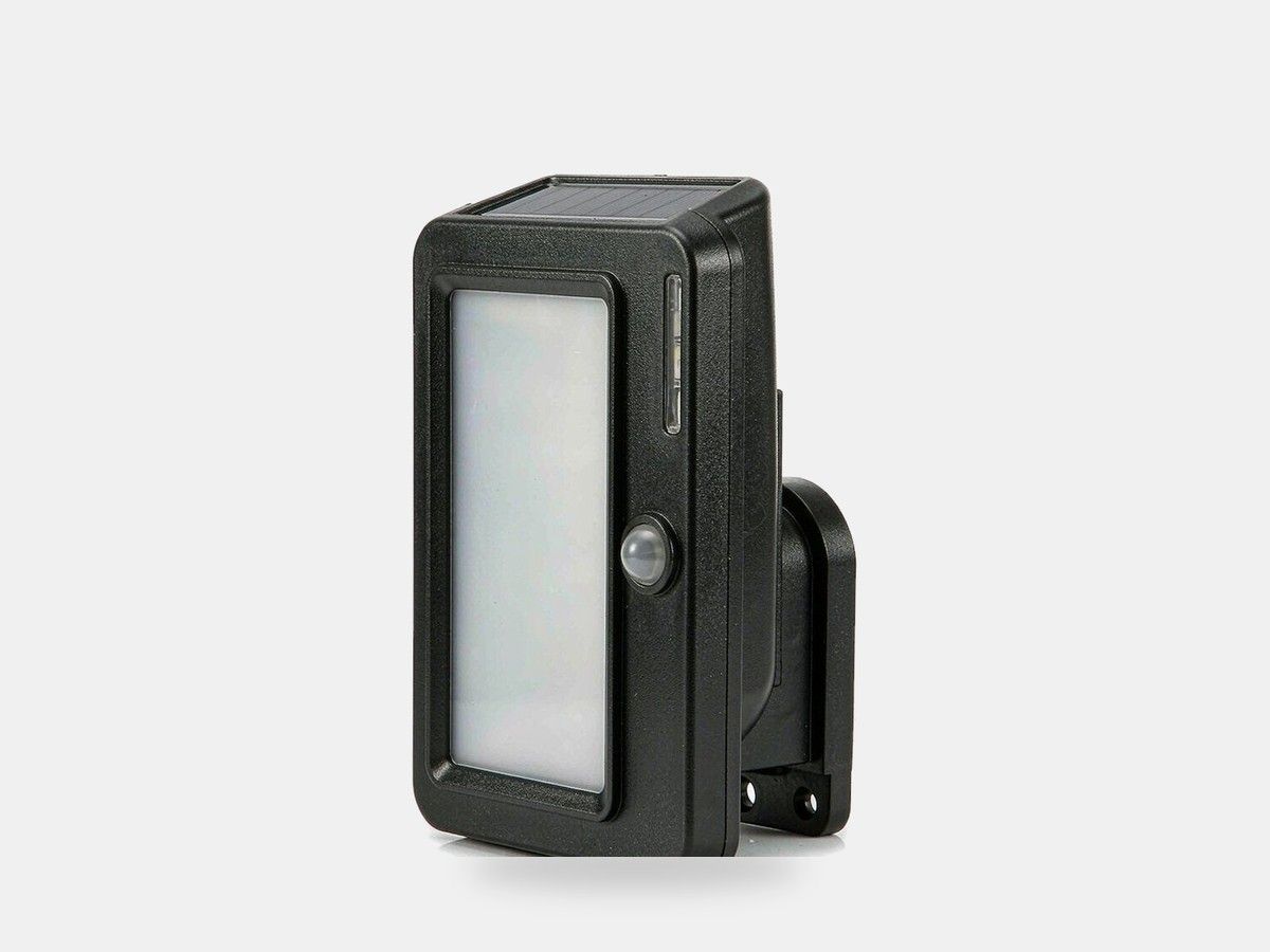 Solar wall light with motion sensor &mdash; product type illustration